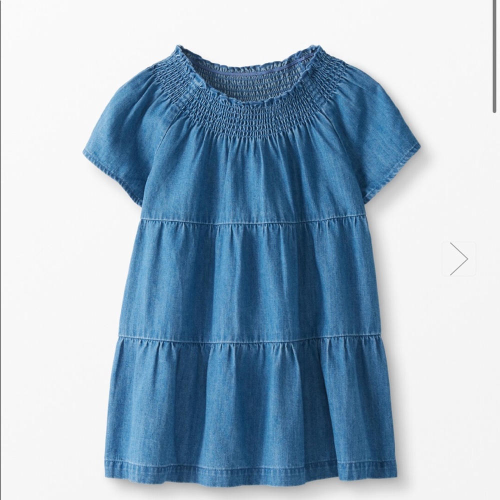 NWT Hanna Andersson twirly chambray popover